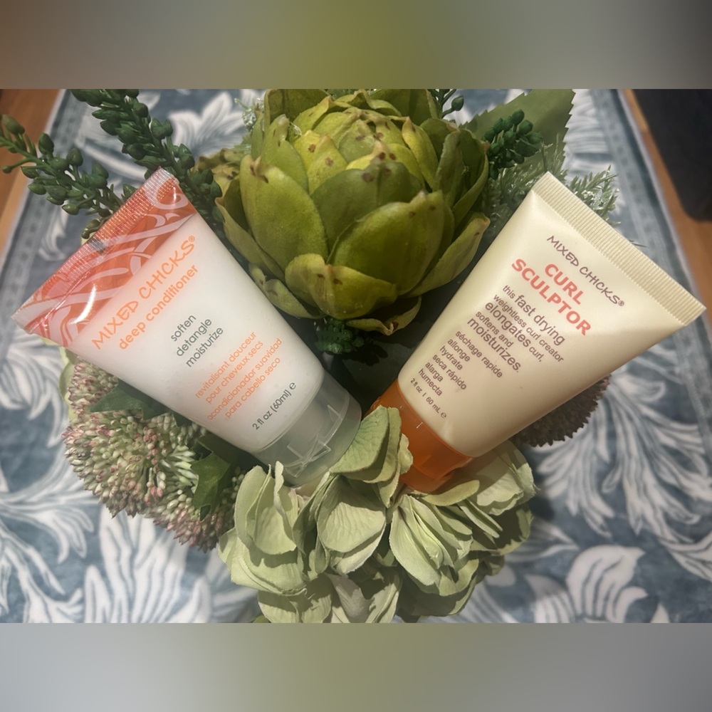 Mixed Chicks Curl Sculptor & Deep Conditioner,Travel Size NEW